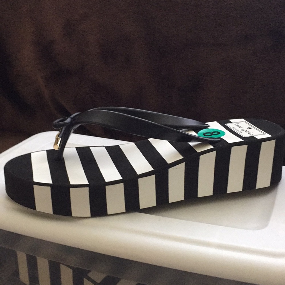 Sandal - Black & White Strips